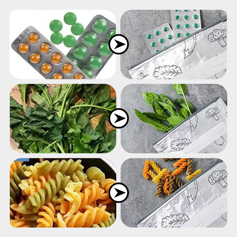 🌿 Dimenticate la plastica! Sacchetti riutilizzabili in alluminio – Conservazione degli alimenti ecologica. ♻️