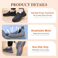 Sneakers Ortopediche Traspiranti Slip-On da Uomo - Supporto Plantare con Solette in Memory Foam per Comfort Quotidiano
