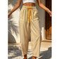 Pantaloni Cropped a Righe da Donna