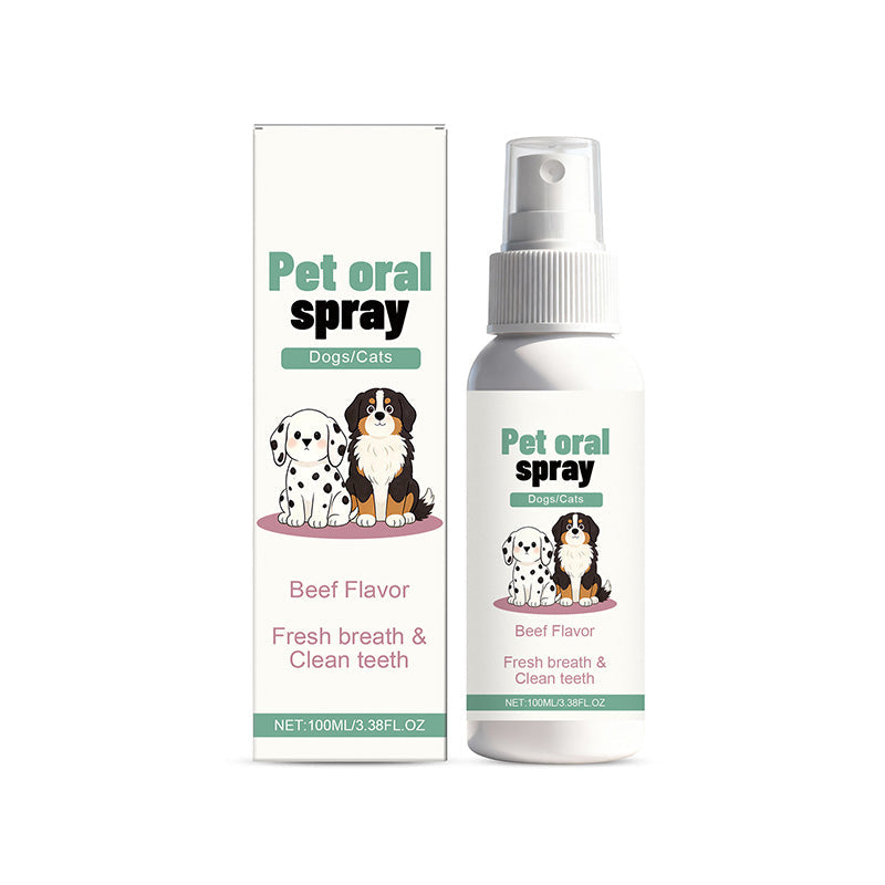 Spray delicato per l'igiene orale degli animali domestici