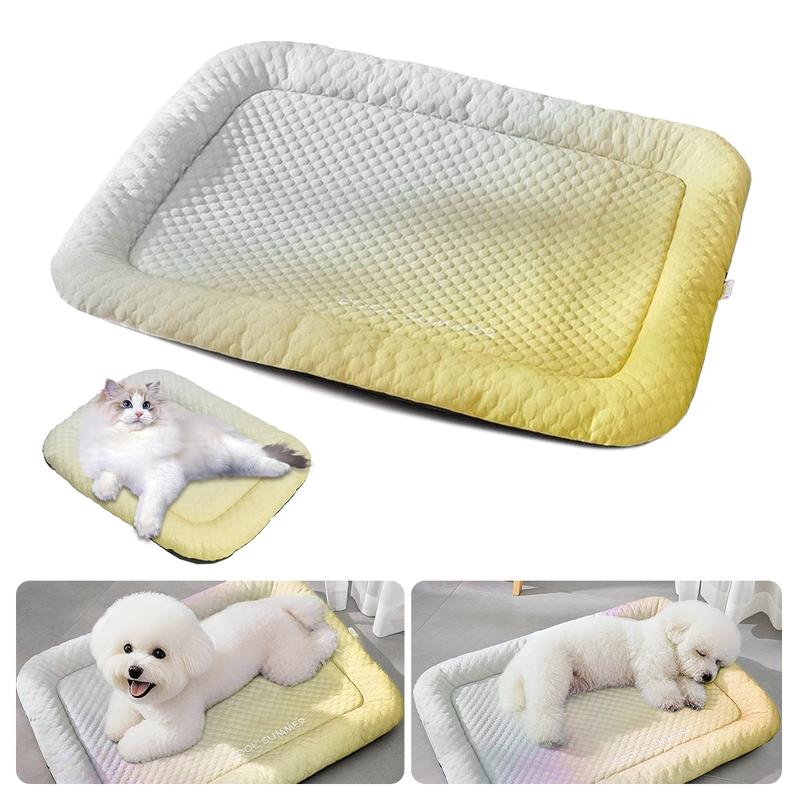 🐾 SCONTO DEL 50% IN QUESTO MOMENTO! ❄️ Tappetino rinfrescante per cani e gatti – Traspirante, lavabile e morbido – Tessuto Ice-silk, perfetto per pavimenti, divani o viaggi in auto – Diverse misure e colori sfumati 🐶🐱