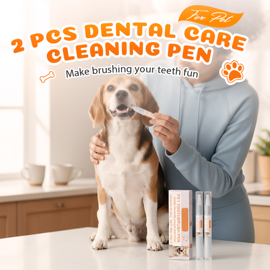 2 Pezzi Penna per l'Igiene Dentale per Animali Domestici
