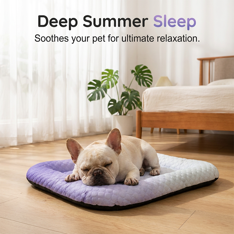 ⏰🔥SCONTO DEL 50% PER UN PERIODO LIMITATO!🔥OLTRE 50K+ VENDUTE!❄️ Tappetino rinfrescante estivo per animali – seta ghiaccio, colori sfumati, traspirante, morbido, lavabile, per pavimenti, divani e auto (più taglie) 🐶🐱