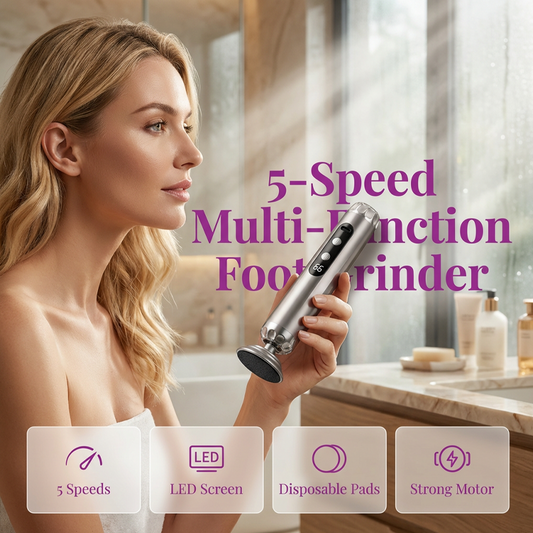 🌸ULTIMO GIORNO PREZZO SPECIALE!!🌸Levigatrice Elettrica Multi-Funzione per Piedi con 5 Velocità