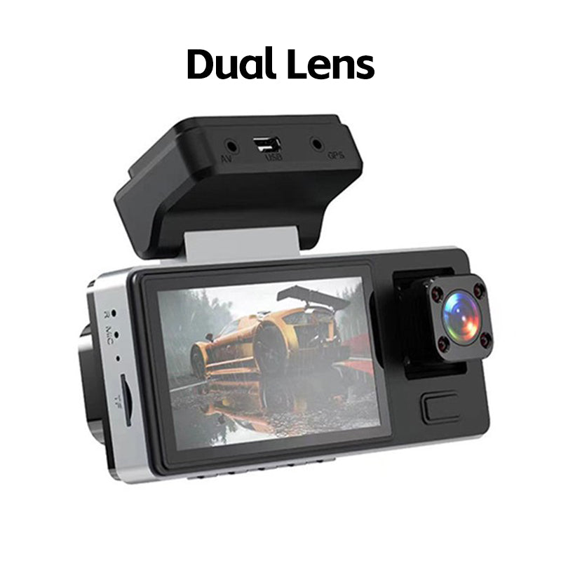 Dashcam per Auto HD Multi-Obiettivo con Visione Notturna