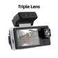 Dashcam per Auto HD Multi-Obiettivo con Visione Notturna