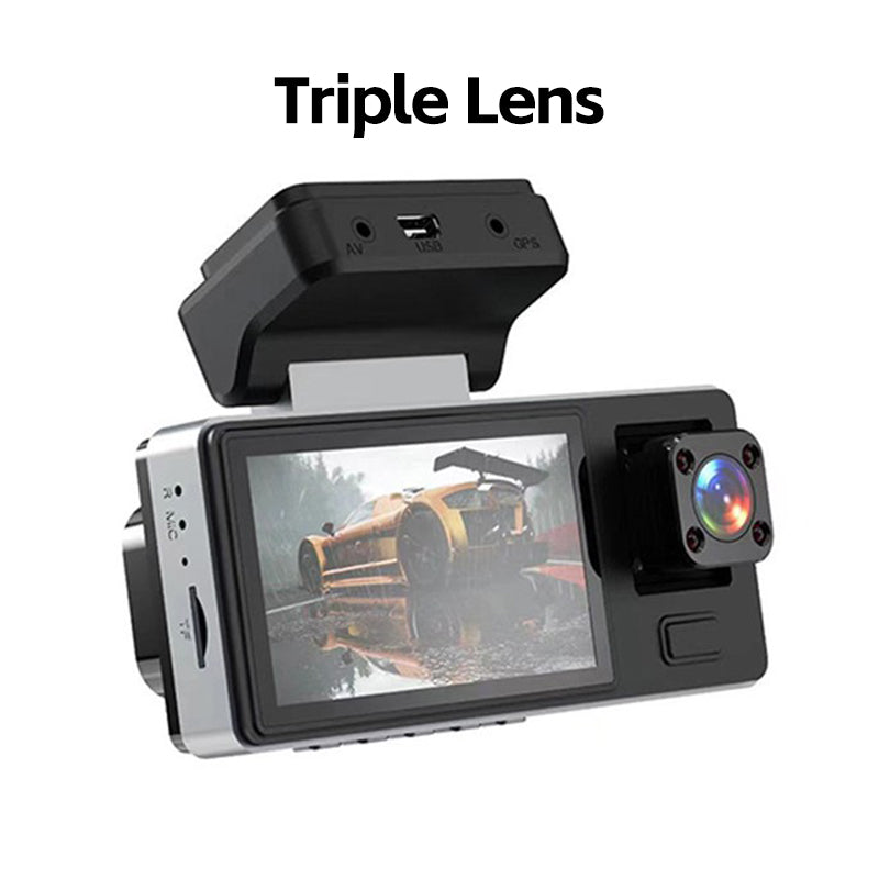 Dashcam per Auto HD Multi-Obiettivo con Visione Notturna