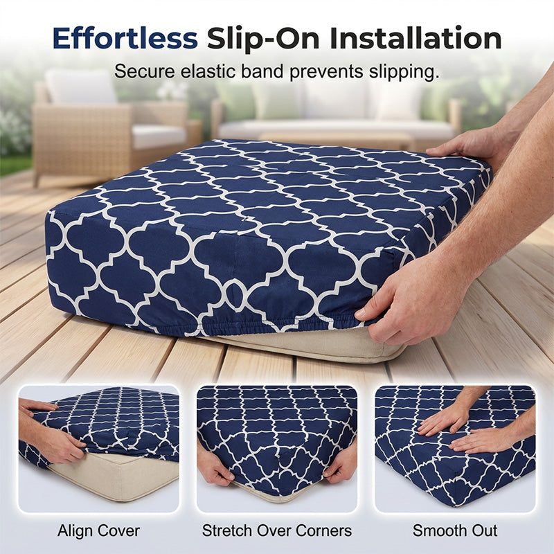 🛋️ OFFERTA A TEMPO LIMITATO -50%! ✨ Rivestimento per cuscino di divano da patio – elastico, resistente all'acqua ✨