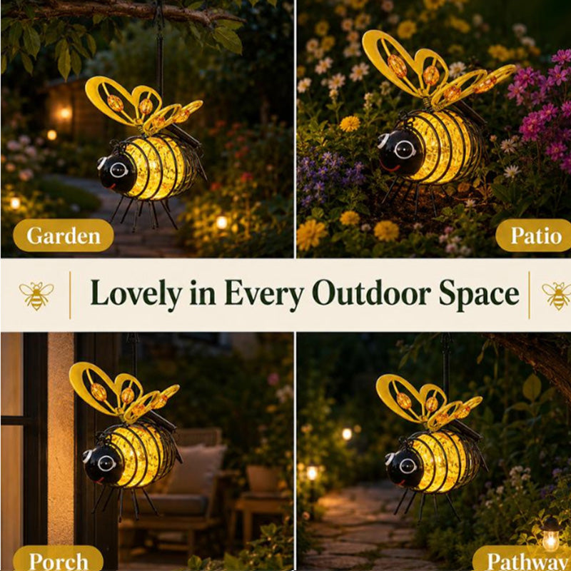 ⏰SCONTO DEL 50%!🔥OLTRE 50.000 VENDUTE! Lampada a sospensione a forma di ape alimentata a energia solare🐝