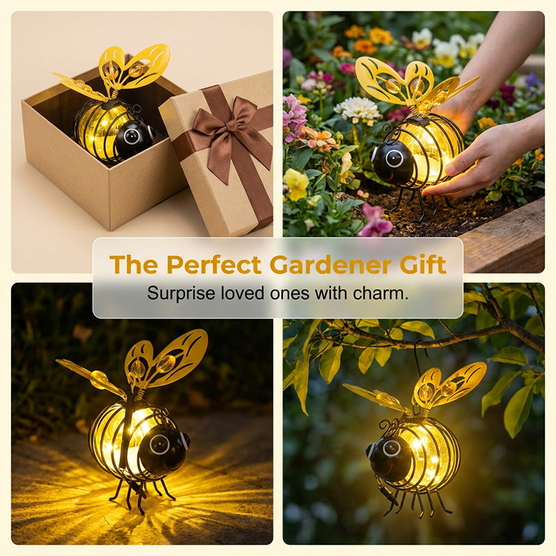 ⏰SCONTO DEL 50%!🔥OLTRE 50.000 VENDUTE! Lampada a sospensione a forma di ape alimentata a energia solare🐝