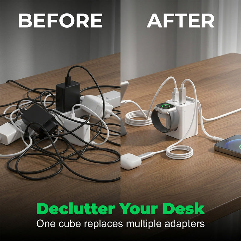 Stazione di Ricarica USB Multi-Porta Portatile