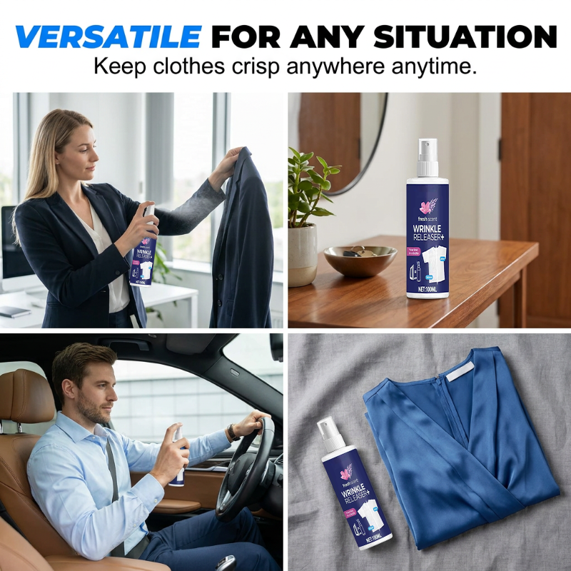 Spray antipiega per tessuti da viaggio