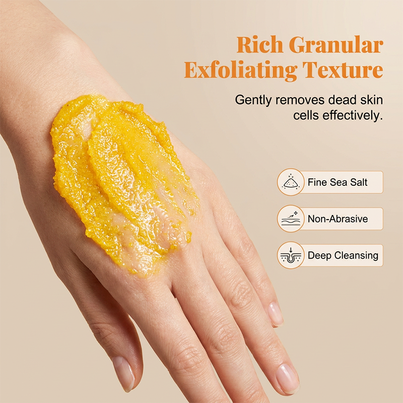 🥳2026 SUPER OFFERTA🥳💞50K+ VENDUTI!🌿✨ 50% DI SCONTO! Scrub Corpo Illuminante alla Curcuma – Curcuma naturale, olio di jojoba e sale marino. Esfoliazione delicata per una pelle radiosa e morbidissima dalla testa ai piedi! 🧖‍♀️💛