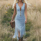 🤠 SCONTO 50% TEMPORANEO! ✨ Vestito Western Retro con Frange – Elegante, Slim e Pieno di Carattere