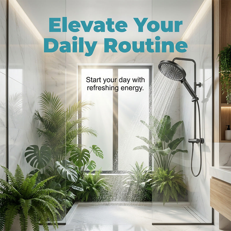 🥳2026 NUOVO ARRIVO🥳💞50K+ VENDUTI!🔥50% DI SCONTO! 🚿💦 Soffione Doccia ad Alta Pressione Regolabile con Effetto Pioggia — Getto Potenziato, Multi‑modalità, Installazione Semplice ✨