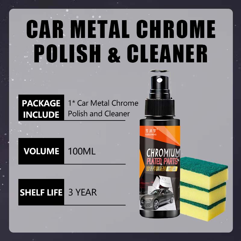 📢Acquistane 2 e ricevi 1 in omaggio✨ Polish Cromato per Metallo Auto