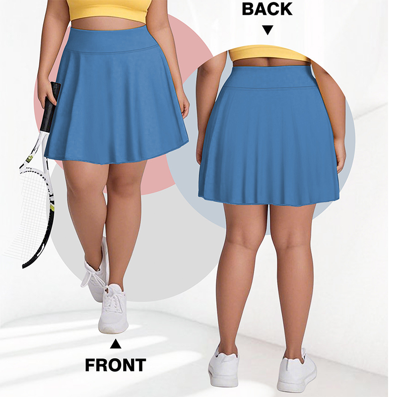 🌸 ORA SCONTO DEL 40%! 🌸 Gonna da tennis da donna a vita alta taglie forti con tasche
