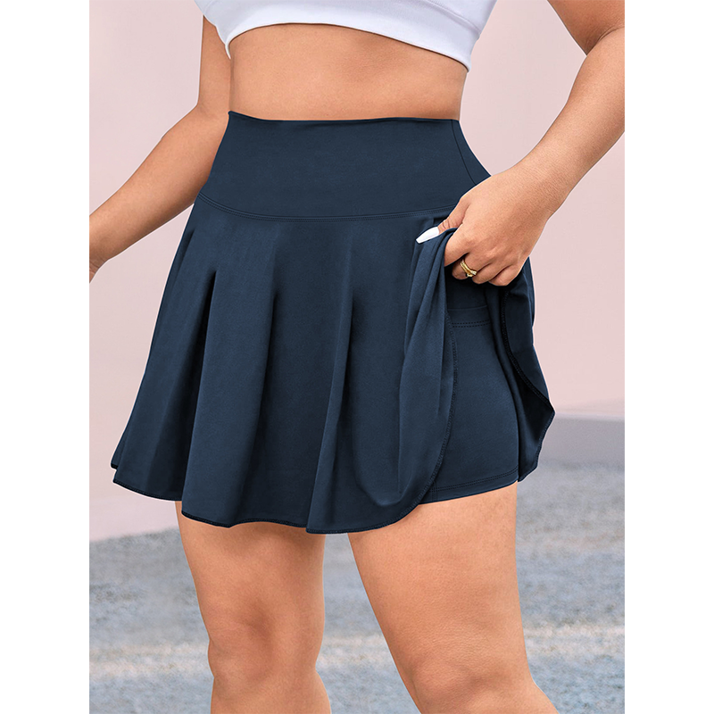 🌸 ORA SCONTO DEL 40%! 🌸 Gonna da tennis da donna a vita alta taglie forti con tasche