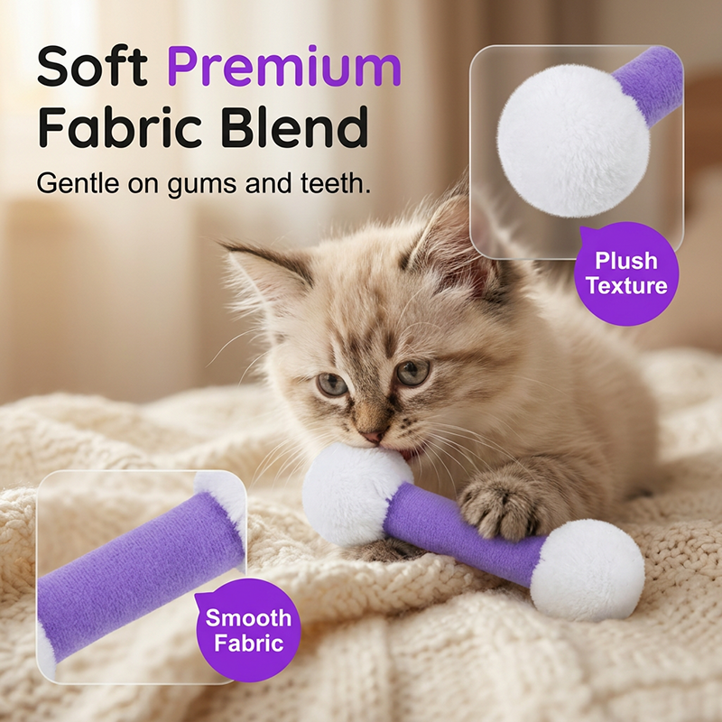 -50% Aujourd’hui 🐶🐱 Jouet Haltère en Peluche pour Animaux