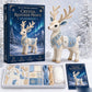 Kit Fai-da-Te Drago di Ghiaccio in Feltro Patchwork - Guardiano Invernale Artico Set da Cucito