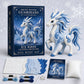 Kit Fai-da-Te Drago di Ghiaccio in Feltro Patchwork - Guardiano Invernale Artico Set da Cucito