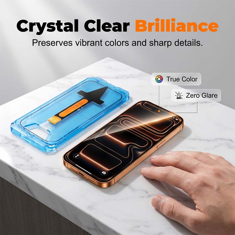 🤖 Installazione a prova di errore! ✨ Kit di protezione schermo autoallineante antipolvere. 📱