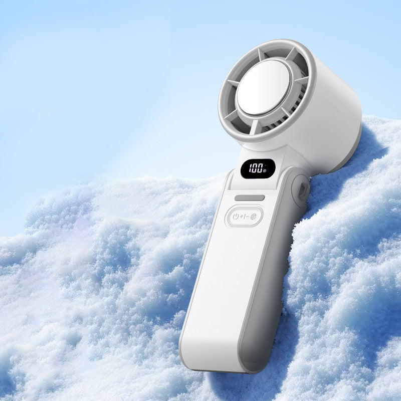 🔥✨ OFFERTA LAMPO -50%! Ventilatore portatile 3 in 1 con display digitale: piastra di raffreddamento istantanea, 100 velocità, batteria da 3600 mAh, design pieghevole, 3 colori