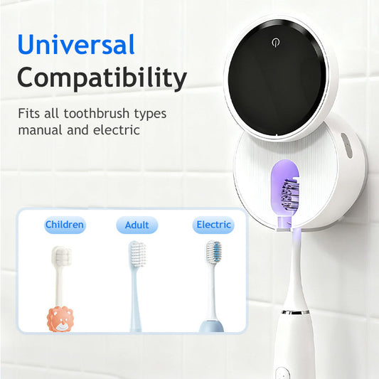 💀🦷 SCONTO DEL 50%! Basta lavarsi i denti con uno spazzolino che diventa un ricettacolo di batteri! Questo sterilizzatore UV-C con asciugatura automatica elimina ogni germe dallo spazzolino, senza bisogno di trapano, per un sorriso smagliante garantito!