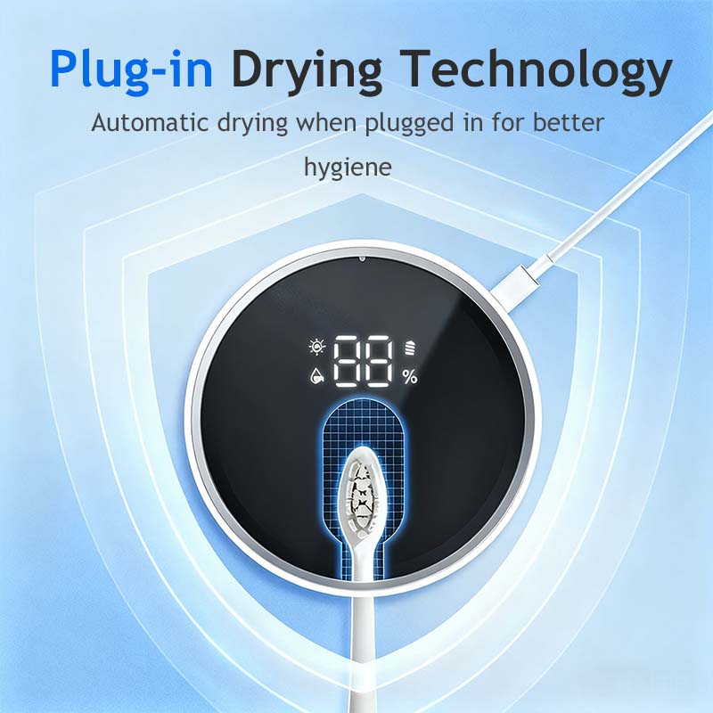 💀🦷 50% KORTING! Stop met het poetsen van je tanden met een bacteriefabriek! Deze UV-C sterilisator met automatische droging executeert elke ziektekiem op je borstel – boren is niet nodig, een stralende lach gegarandeerd!