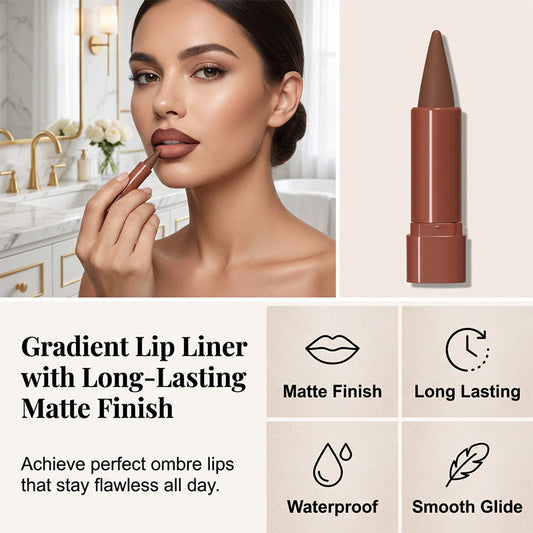 ✨ACQUISTA 1 E RICEVI 1 GRATIS✨ Rossetto opaco a doppia punta – Colore a lunga durata e a prova di sbavature