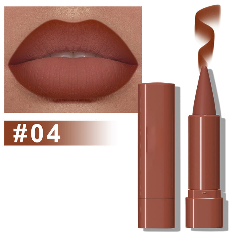 ✨ACQUISTA 1 E RICEVI 1 GRATIS✨ Rossetto opaco a doppia punta – Colore a lunga durata e a prova di sbavature