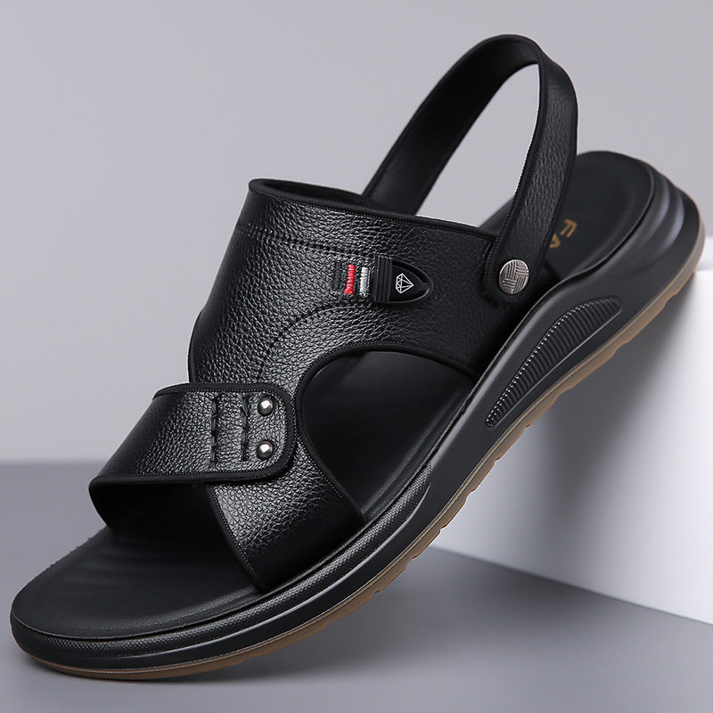 👡 50% SCONTO! ✨ Sandali in Pelle da Uomo 2-in-1 Slip-On – Versatili per Outdoor & Spiaggia – Vera Pelle, Suola Flessibile & Calzata Comoda – Perfetti per le Giornate Calde e Look Casual ☀️🌊