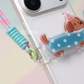 Clip per Telefono con Cordino e Simpatico Animale Cartoon