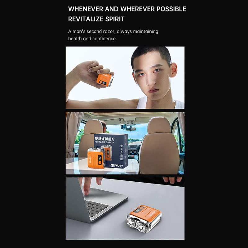 Mini Rasoio Elettrico Portatile da Uomo