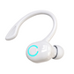 Auricolari stereo wireless Bluetooth 5.2 con gancio per l'orecchio, ideali per lo sport.