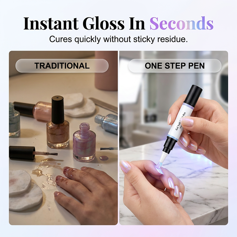 🥳2026 HOT SALE🥳💞50K+ SOLD!💅✨ LAST DAY 50% OFF! SAVILAND 6‑in‑1 Nail Pen – Twist & paint, no mess, travel‑friendly. Iridescent pearl finish, salon shine in seconds! 🎁💖