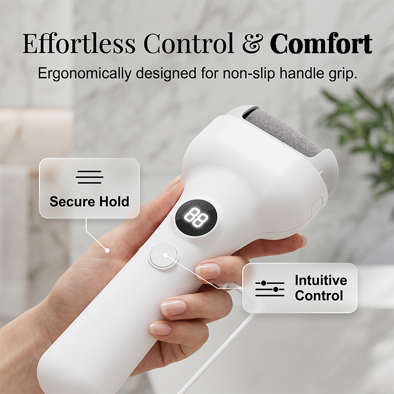 🔋 Strumento elettrico per pedicure ricaricabile con sensore di pressione intelligente – cura professionale dei piedi a portata di mano! 🦶✨