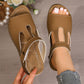 ✨ULTIMO GIORNO SCONTO DEL 50% – Sandali con zeppa e intagli | Un must per l'estate ☀️ | Supporto per l'arco plantare, tessuto morbido, vestibilità regolabile 👡