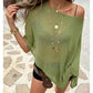 ⏰ULTIMO GIORNO! SCONTO 50%👚Elegante Poncho in Maglia Traforata. Taglio Fluido, Lucentezza Raffinata – il Complemento Perfetto per Abiti & Top