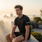 T-Shirt Sportiva da Uomo Traspirante per Allenamento e Fitness