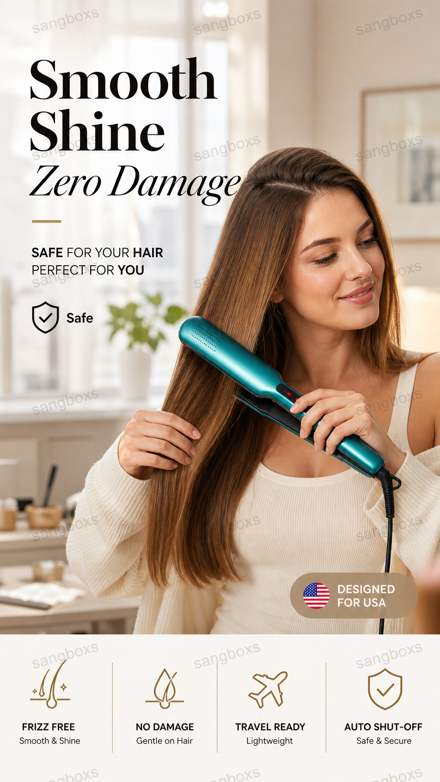 💇‍♀️ Piastra arricciacapelli 2-in-1 con cura agli ioni negativi – liscia, arriccia e protegge! ⚡✨