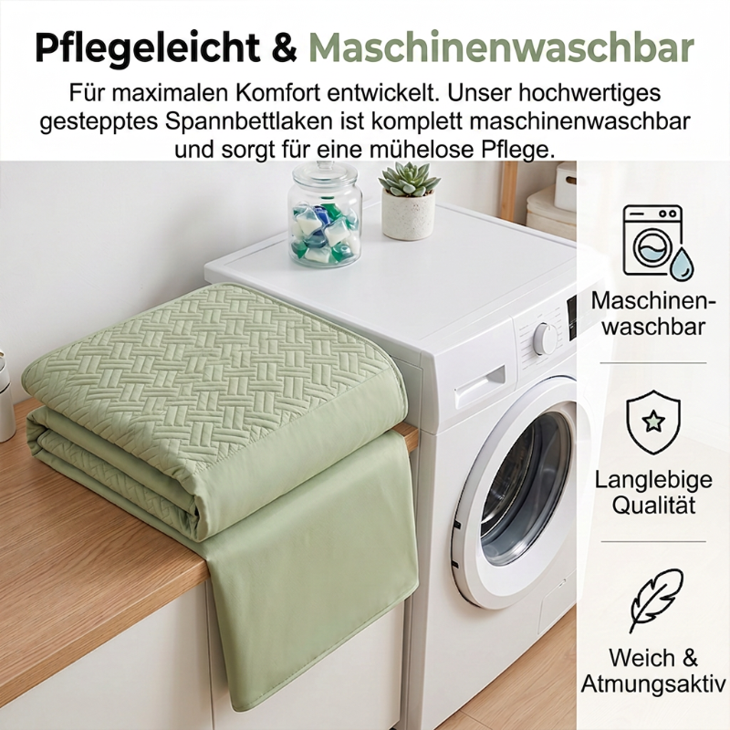 🥳2026 NUOVO ARRIVO🥳🔥OLTRE 50.000 VENDUTI! 🛏️Lenzuolo con angoli trapuntato con bordo elastico perimetrale, antiscivolo, morbido e confortevole. Protegge il materasso, adatto per uso domestico ✨