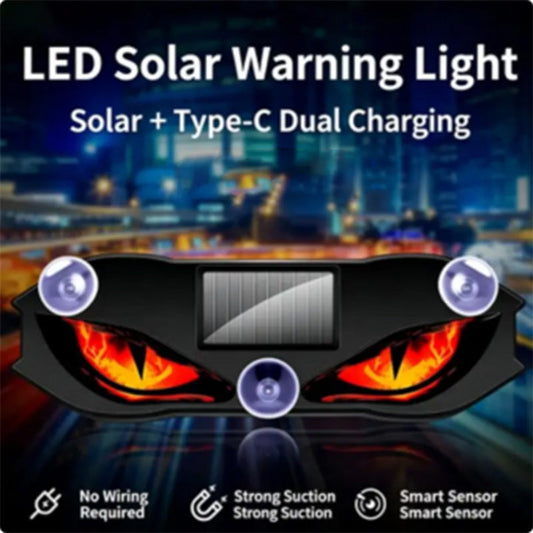 Luce di Avvertimento LED per Auto ad Energia Solare