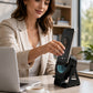 🔊 Supporto 2 in 1 con Altoparlante Audio Induttivo, Suono a 360° Compatibile con Tutti i Telefoni e Tablet