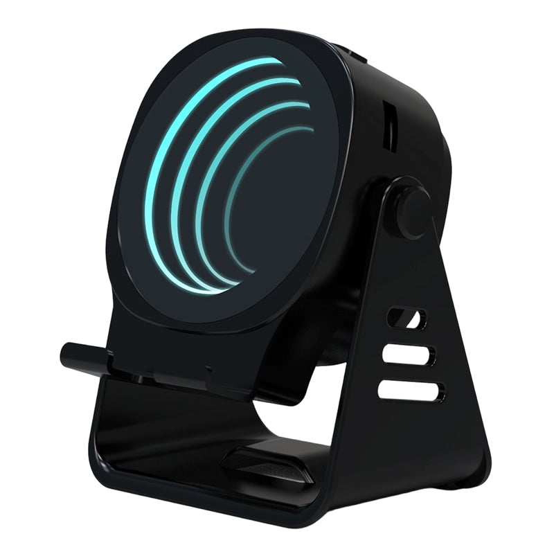 🔊 Supporto 2 in 1 con Altoparlante Audio Induttivo, Suono a 360° Compatibile con Tutti i Telefoni e Tablet