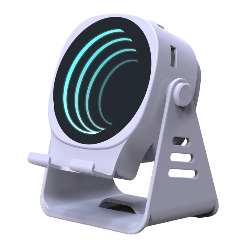 🔊 Supporto 2 in 1 con Altoparlante Audio Induttivo, Suono a 360° Compatibile con Tutti i Telefoni e Tablet