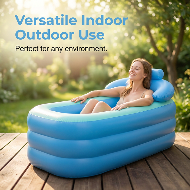 🏊‍♂️ 50% DI SCONTO – ULTIMO GIORNO! 🌊 Vasca da Bagno Gonfiabile Isolata a 3 Strati – PVC – Ritenzione del Calore & Supporto Lombare per Spa Casalinga