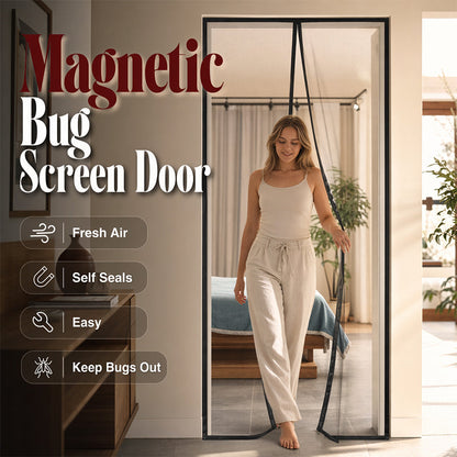✨️Ultimo Giorno 50% DI SCONTO🚪✨ ZANZARIERA MAGNETICA PER PORTA – TIENE FUORI MOSCHE, ZANZARE & VESPE! ✅ Chiusura Automatica • Installazione Senza Forare • Adatta a Animali e Bambini