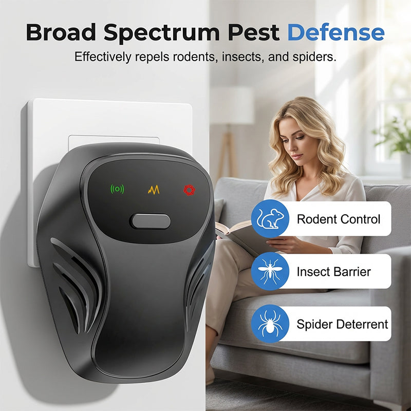 🥳 HOT SALE 2026 🥳 💞 50K+ CLIENTI SODDISFATTI! 🦟🚫 50% DI SCONTO! Repellente a ultrasuoni per insetti – 4 modalità, suono a 360°. Senza veleni, senza trappole. Copre tutta la stanza – sicuro per bambini e animali! 🏠✨