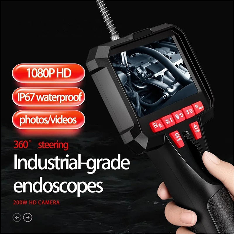 🔧 50% DI SCONTO ORA! 📹 Endoscopio Automotive Portatile 6mm – Telecamera Articolata, Monitor HD, Illuminazione LED & Cavo Semi-Rigido per Ispezioni di Precisione ✨